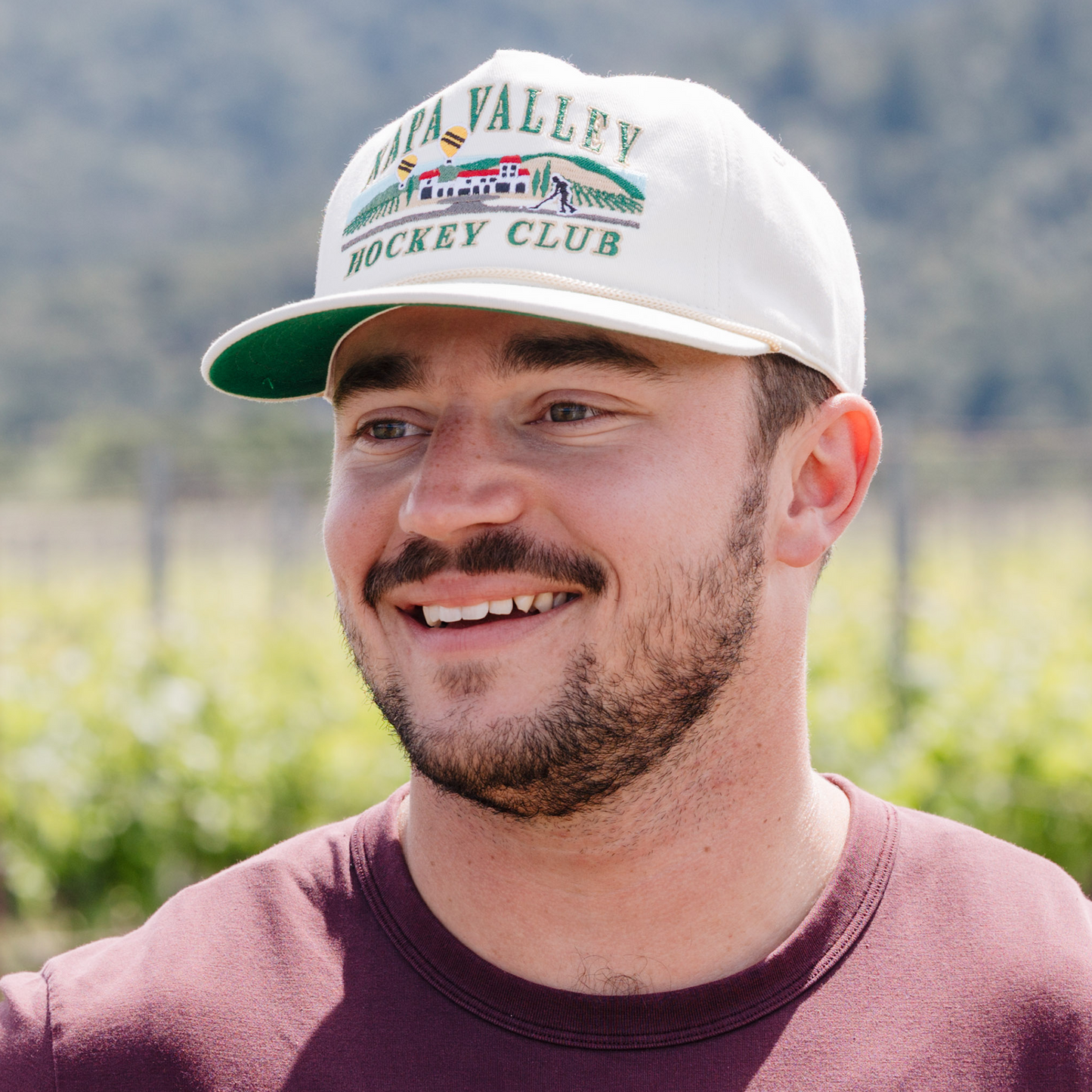 Napa Valley Hockey Club Snapback: Cream