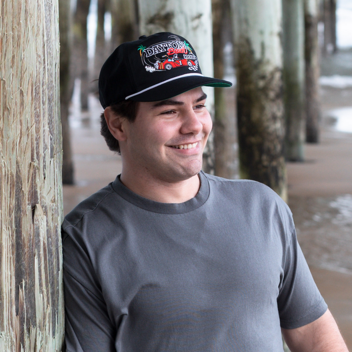 Daytona Beach Hockey Snapback: Black