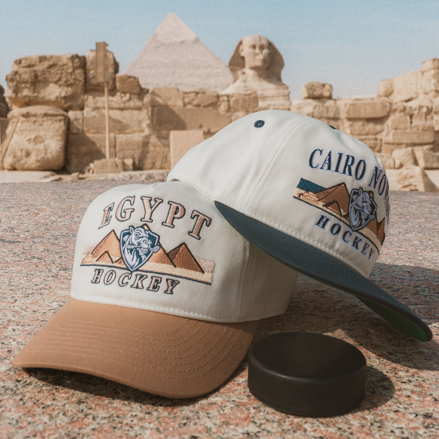 Egypt Hockey Snapback: Cream