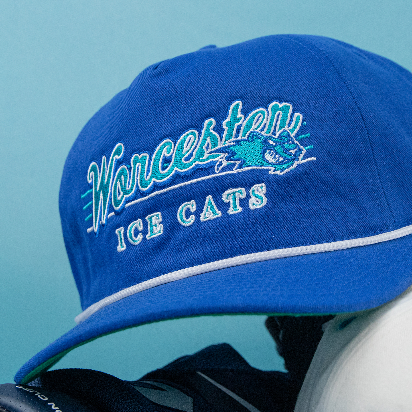 Worcester IceCats Snapback: Royal Blue