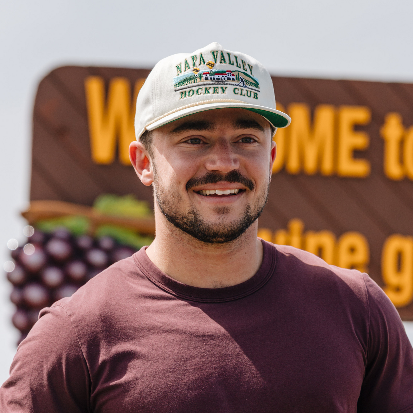 Napa Valley Hockey Club Snapback: Cream
