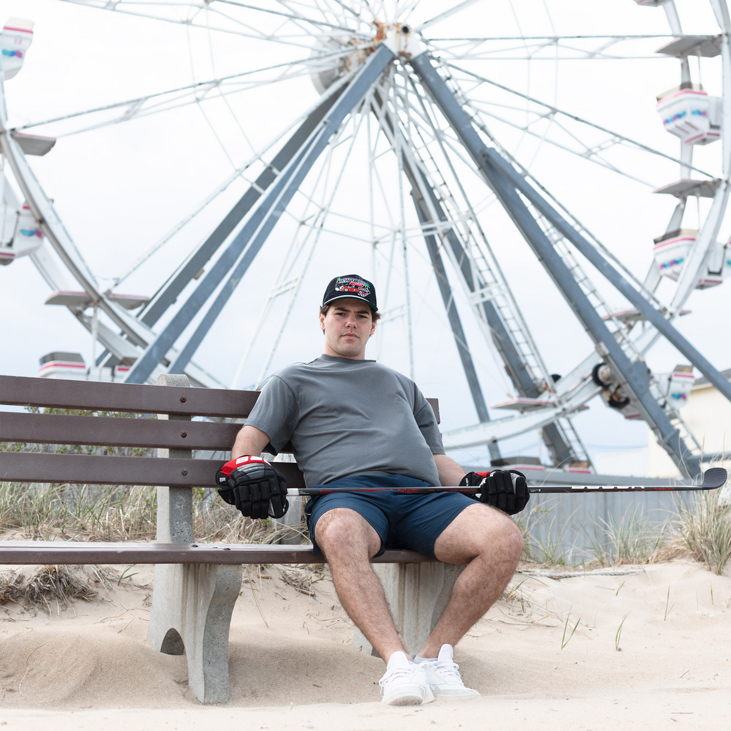 Daytona Beach Hockey Snapback: Black