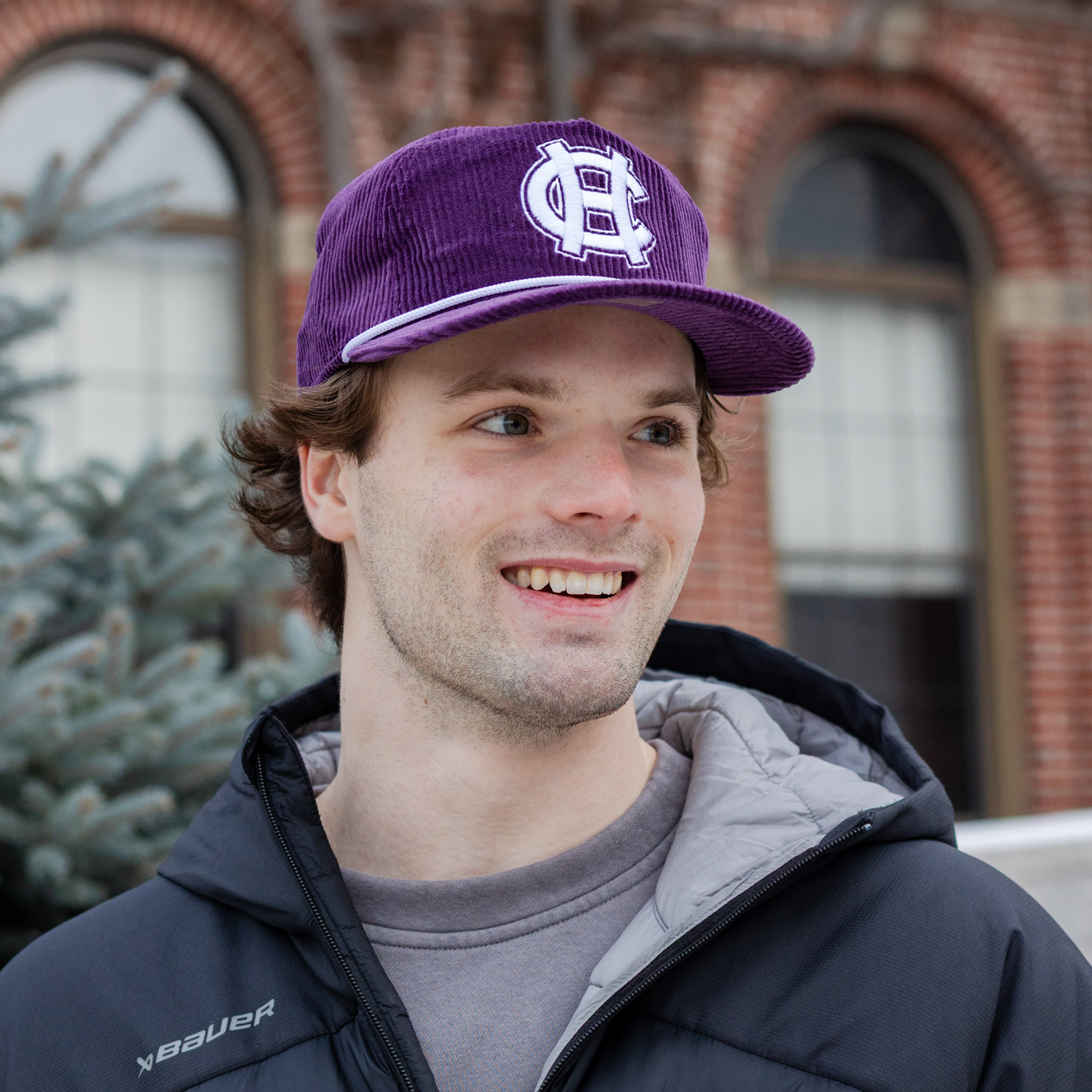 Holy Cross Snapback: Corduroy