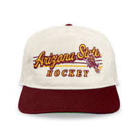 Arizona State Hockey Snapback: Cream