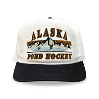 Alaska Pond Hockey Snapback: Cream