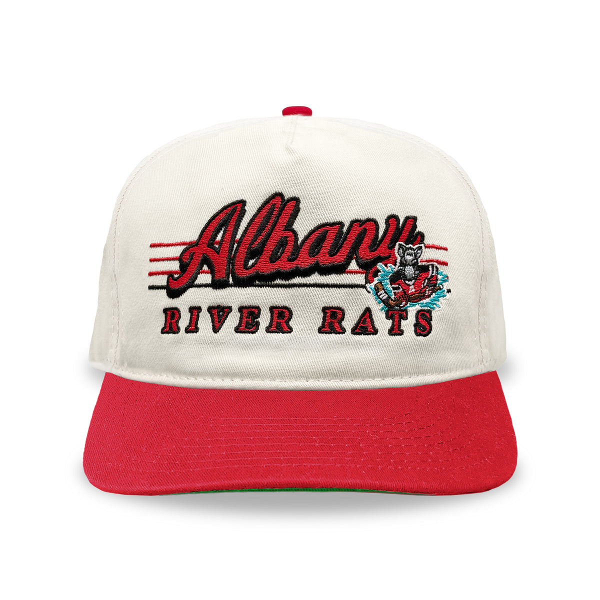 Albany River Rats Snapback: Cream