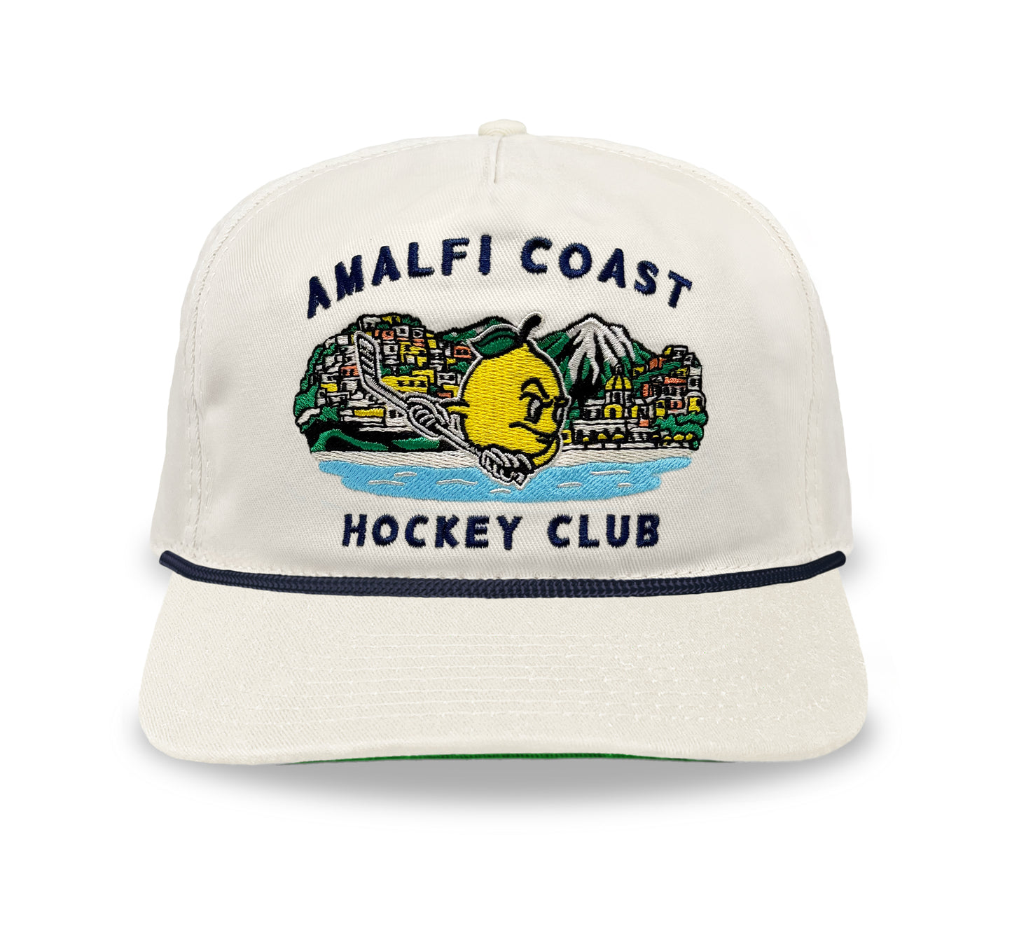 Amalfi Coast Hockey Club Snapback: Cream