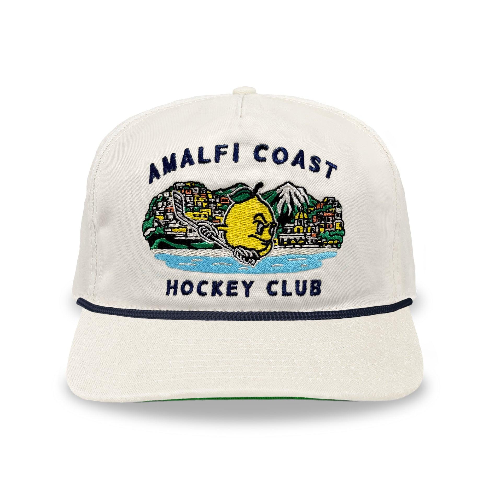 Amalfi Coast Hockey Club Snapback: Cream