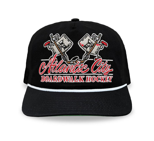 Atlantic City Boardwalk Hockey Snapback: Black