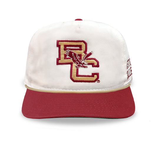 Boston College Logo Snapback: Cream