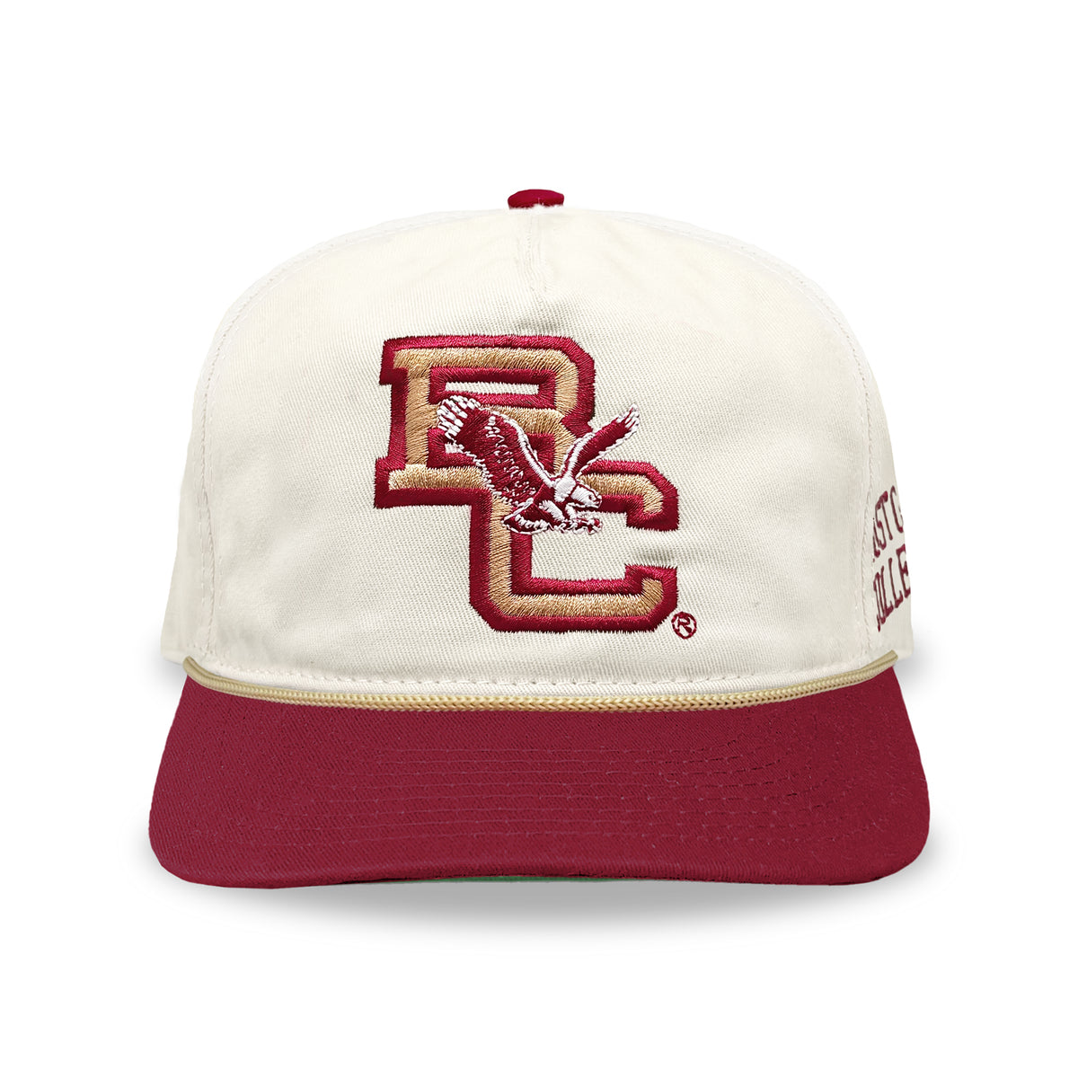Boston College Logo Snapback: Cream
