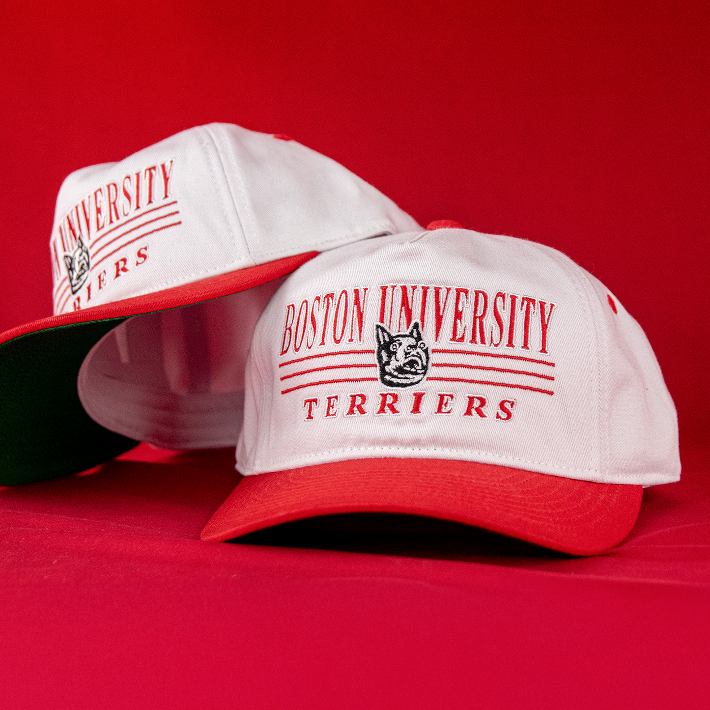 Boston University Terriers Snapback: White/Red