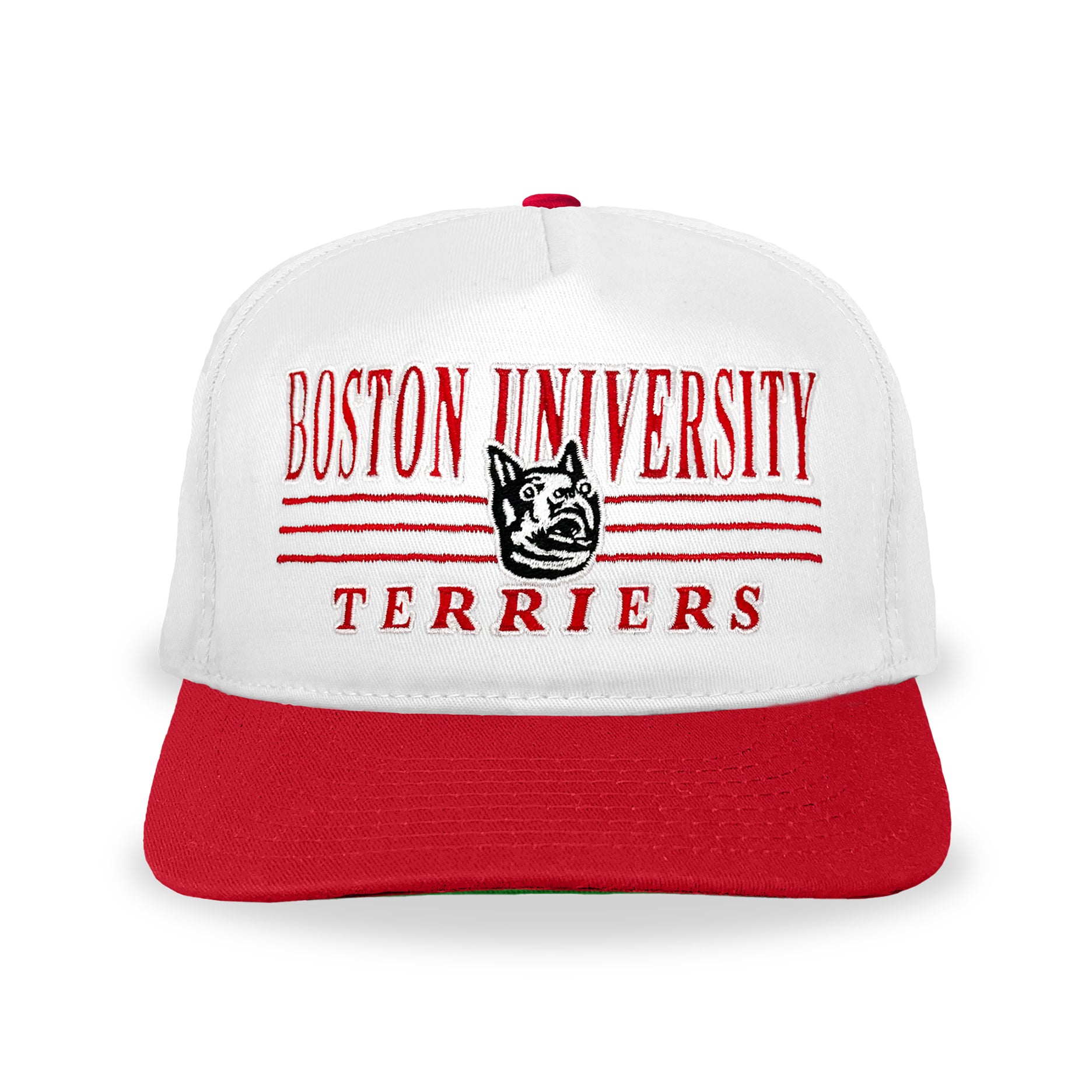 Boston University Terriers Snapback: White/Red