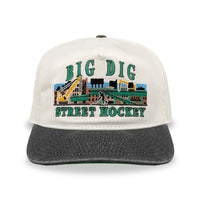 Big Dig Street Hockey Snapback: Cream