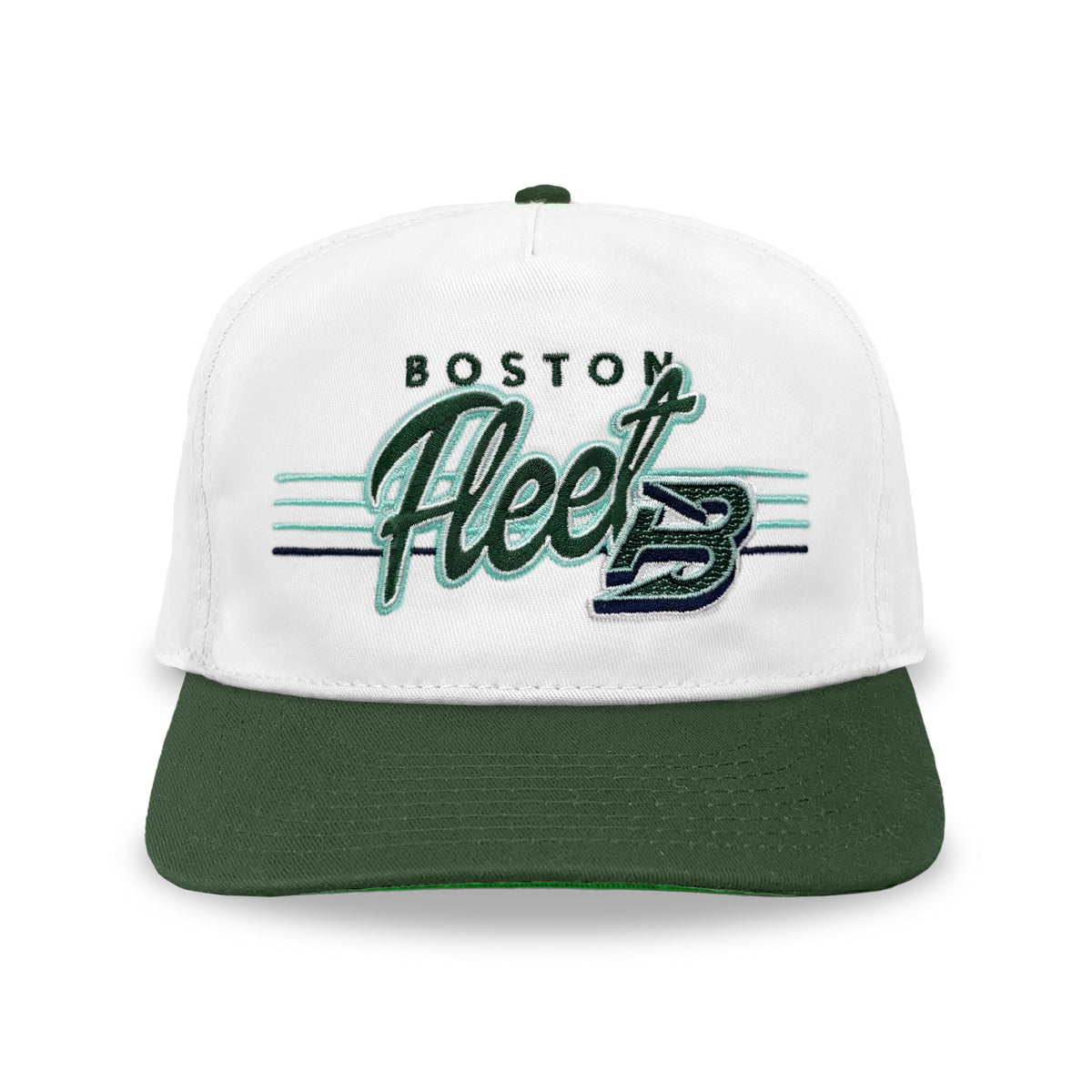 Boston Fleet Script Snapback: White
