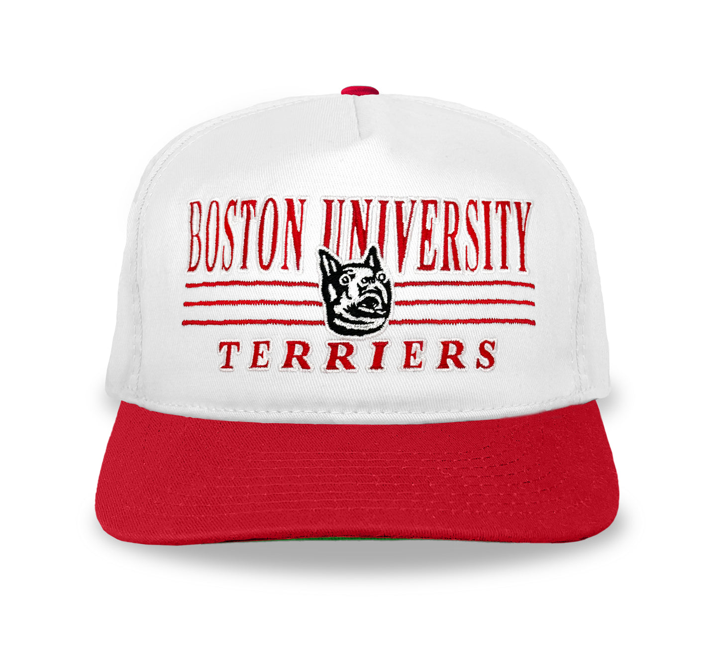 Boston University Terriers Snapback: White/Red