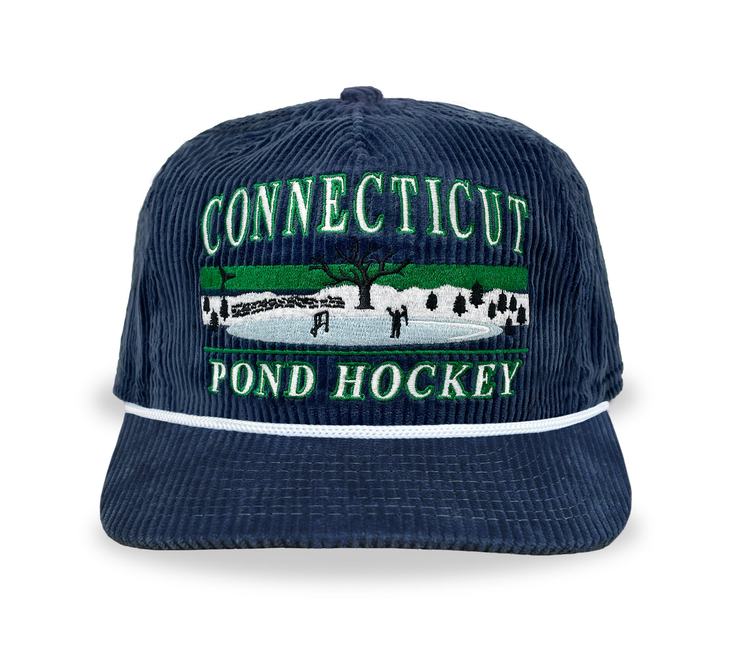 Connecticut Pond Hockey Snapback: Corduroy