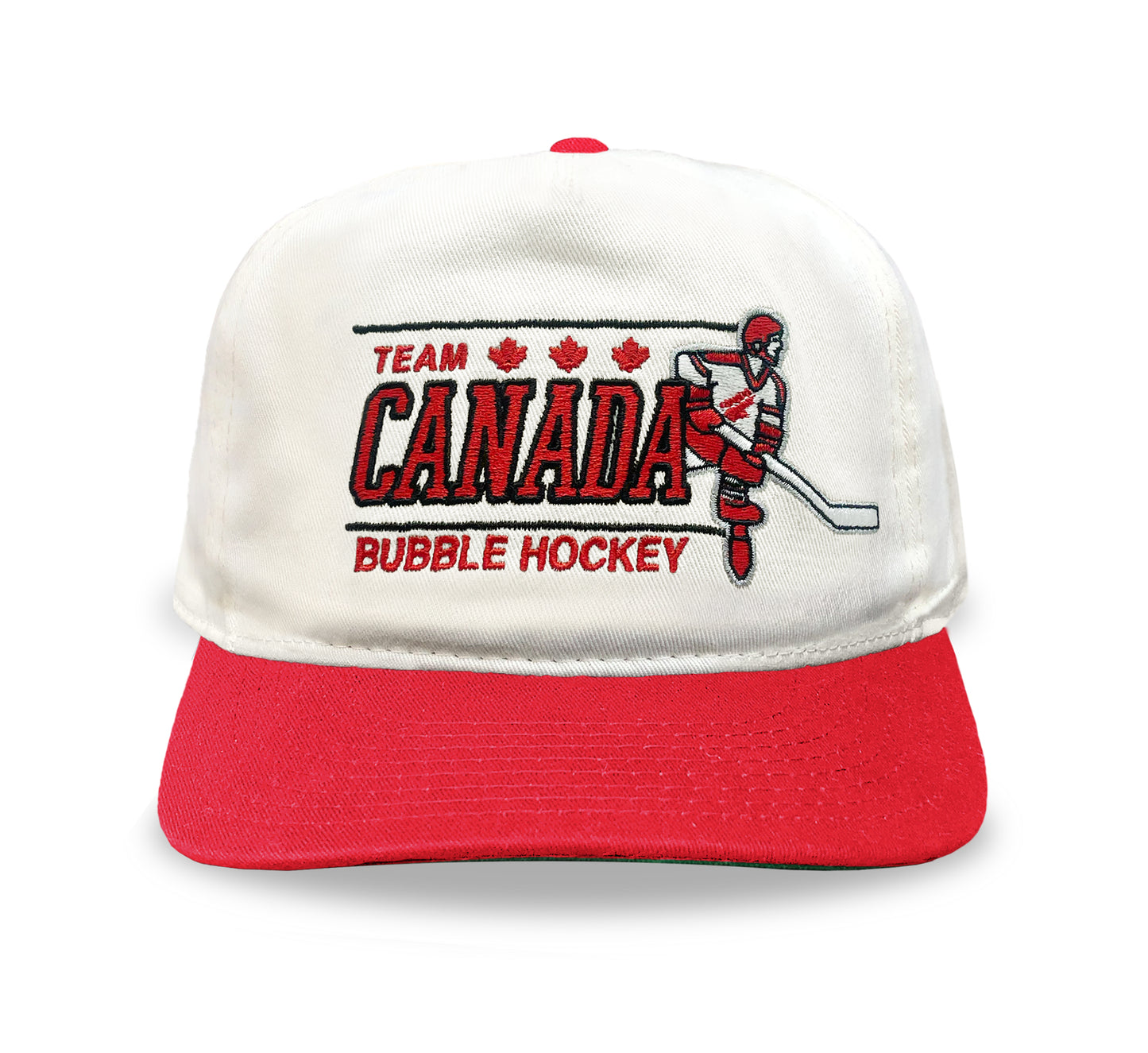 Canada Bubble Hockey Snapback: Cream