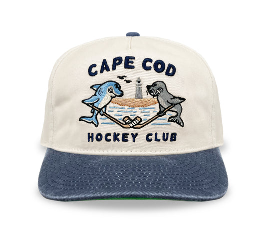 Cape Cod Faceoff Snapback: Cream