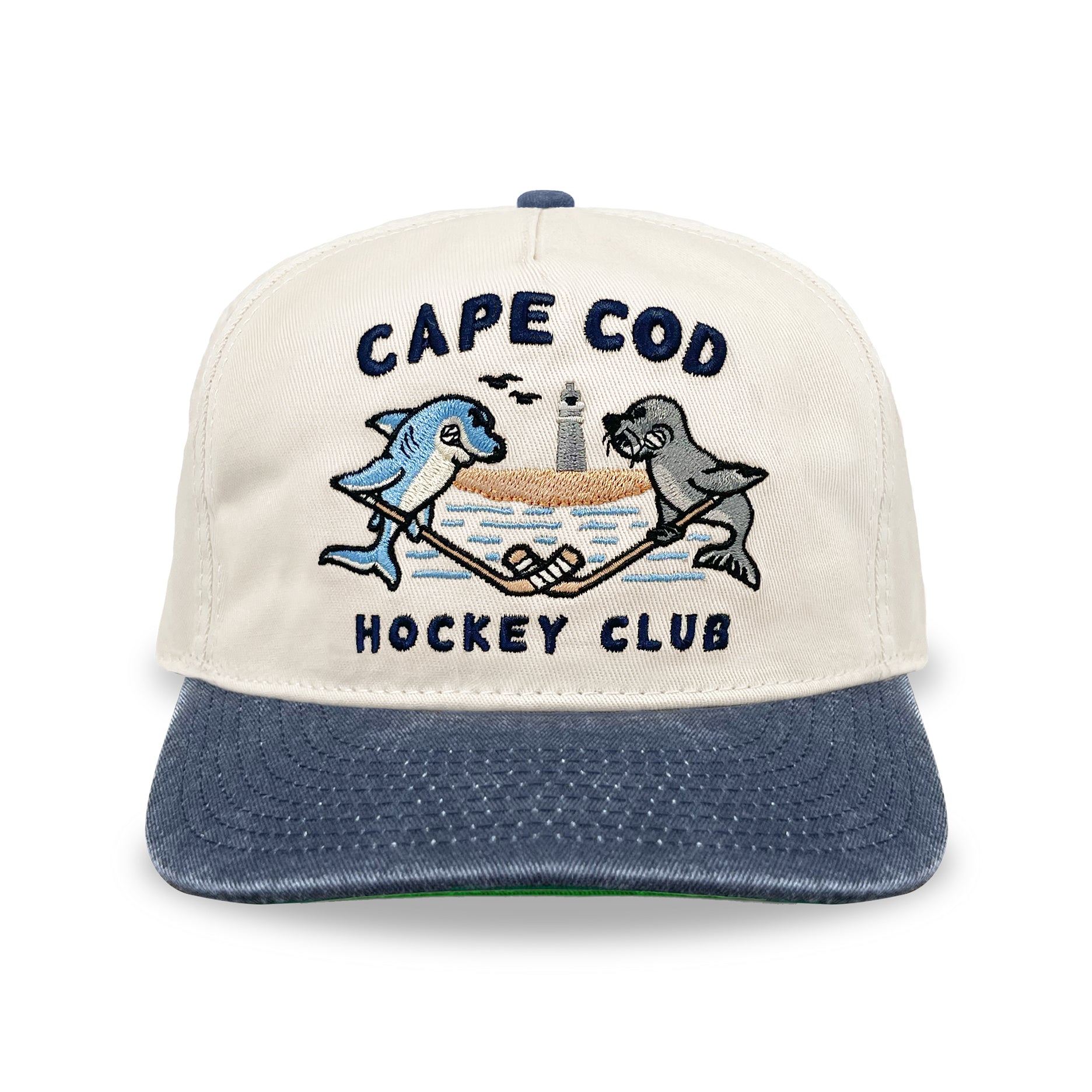 Cape Cod Faceoff Snapback: Cream