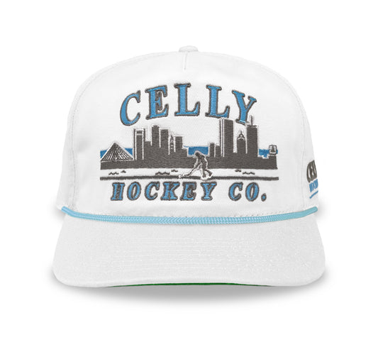 Celly Hockey Co. Snapback: White