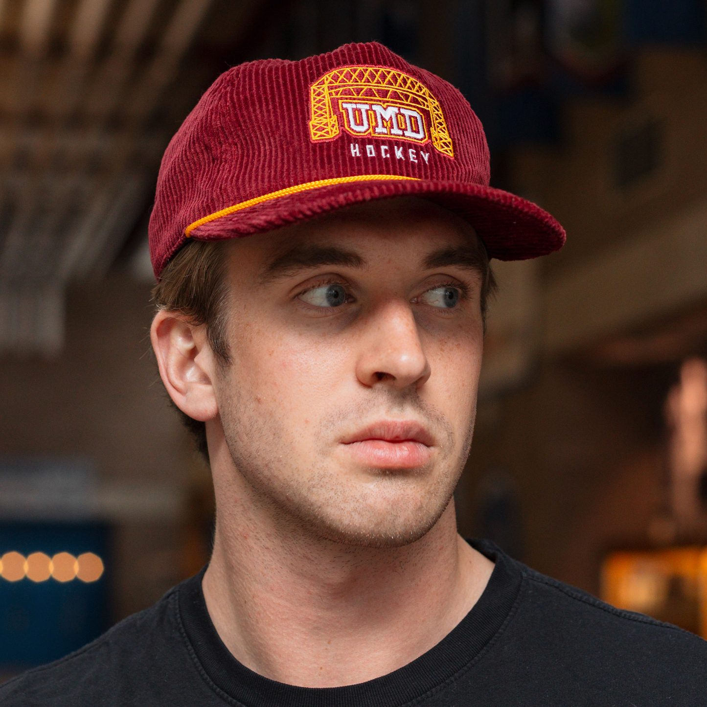 UMD Hockey Snapback: Corduroy
