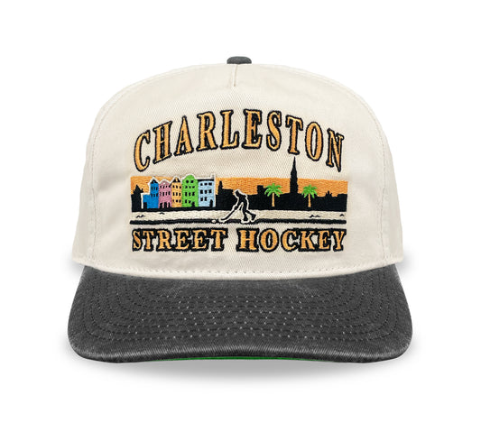 Charleston Street Hockey Snapback: Cream