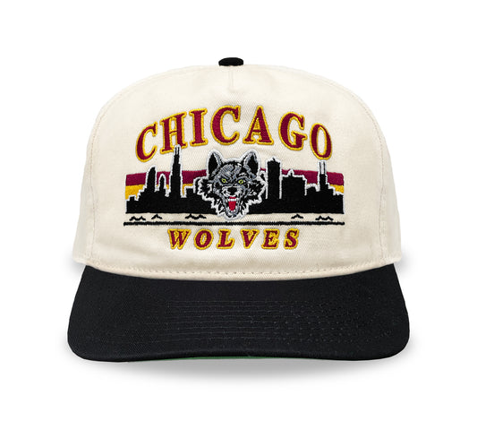 Chicago Wolves Snapback: Cream