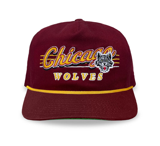 Chicago Wolves Snapback: Maroon