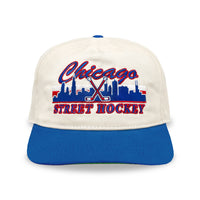 Chicago Street Hockey Snapback: Cream/Blue