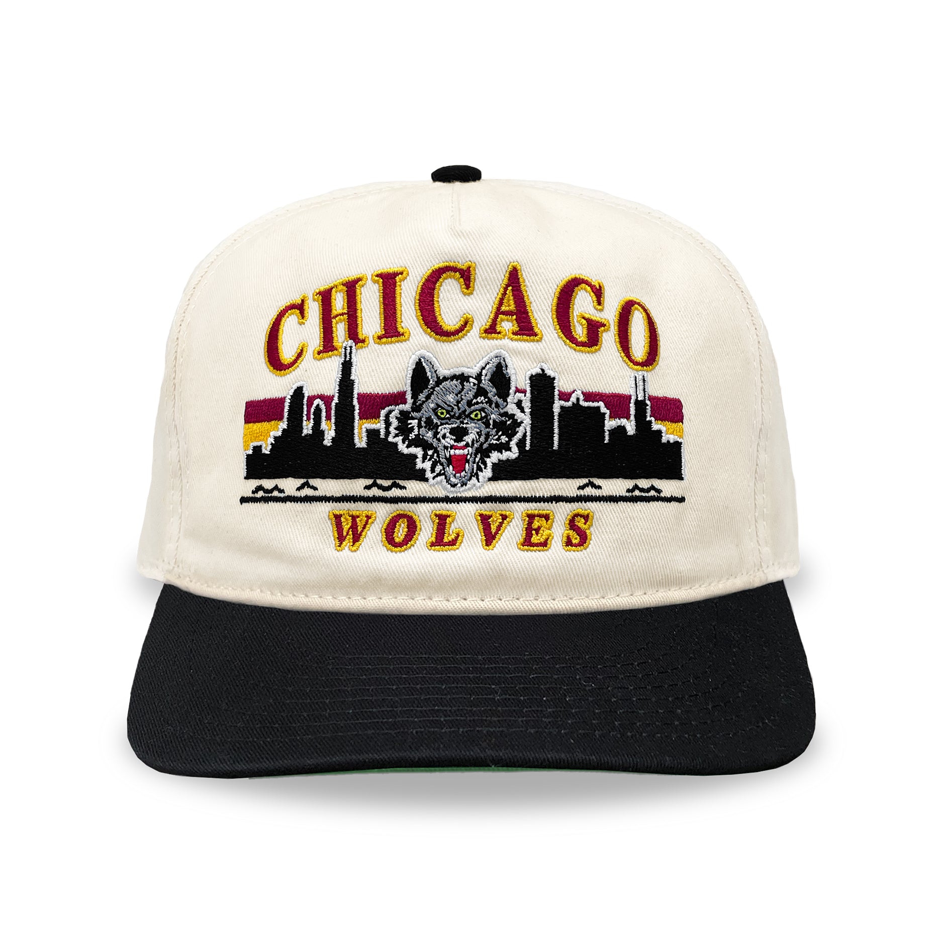 Chicago Wolves Snapback: Cream