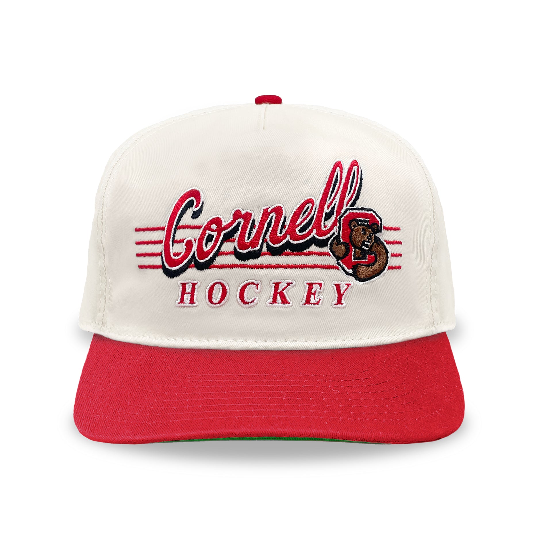 Cornell Hockey Snapback: Cream