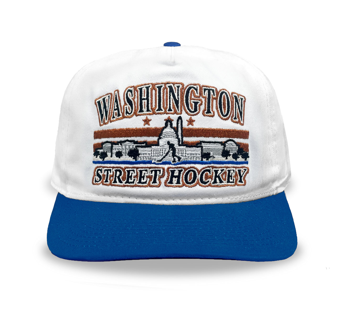 Washington Street Hockey Snapback: White