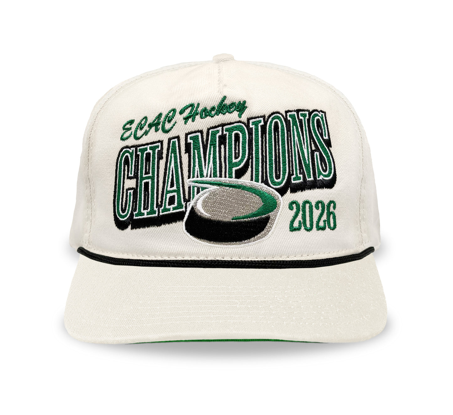 Dartmouth ECAC Champions 2026 Snapback: Cream