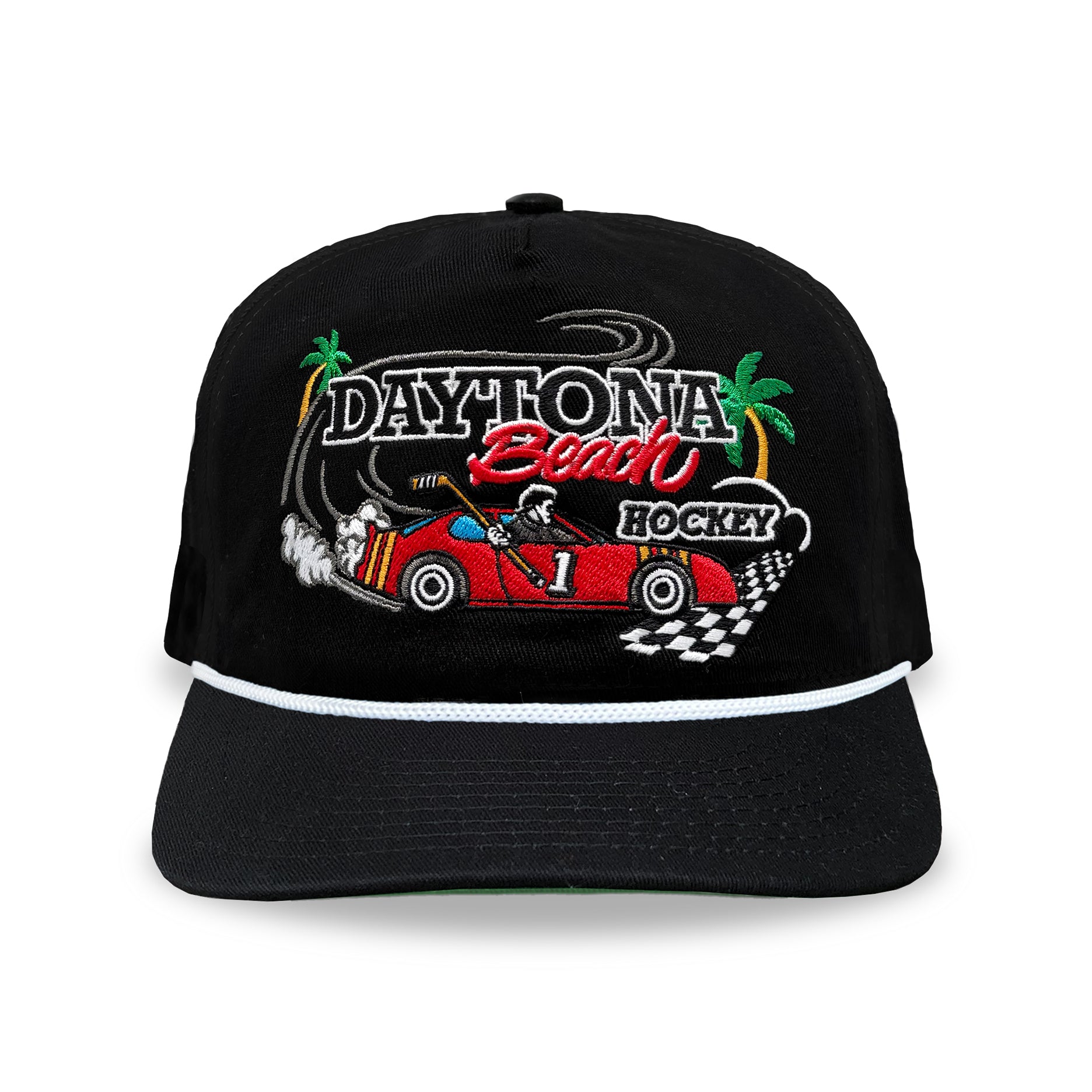 Daytona Beach Hockey Snapback: Black