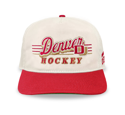 Denver Hockey Snapback: Cream