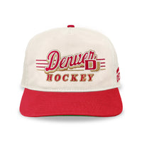 Denver Hockey Snapback: Cream
