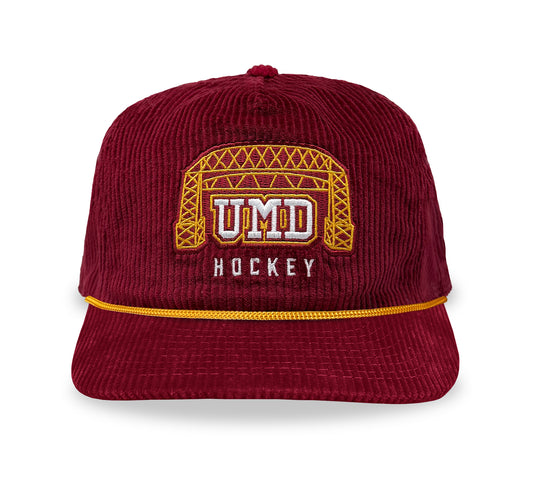 UMD Hockey Snapback: Corduroy
