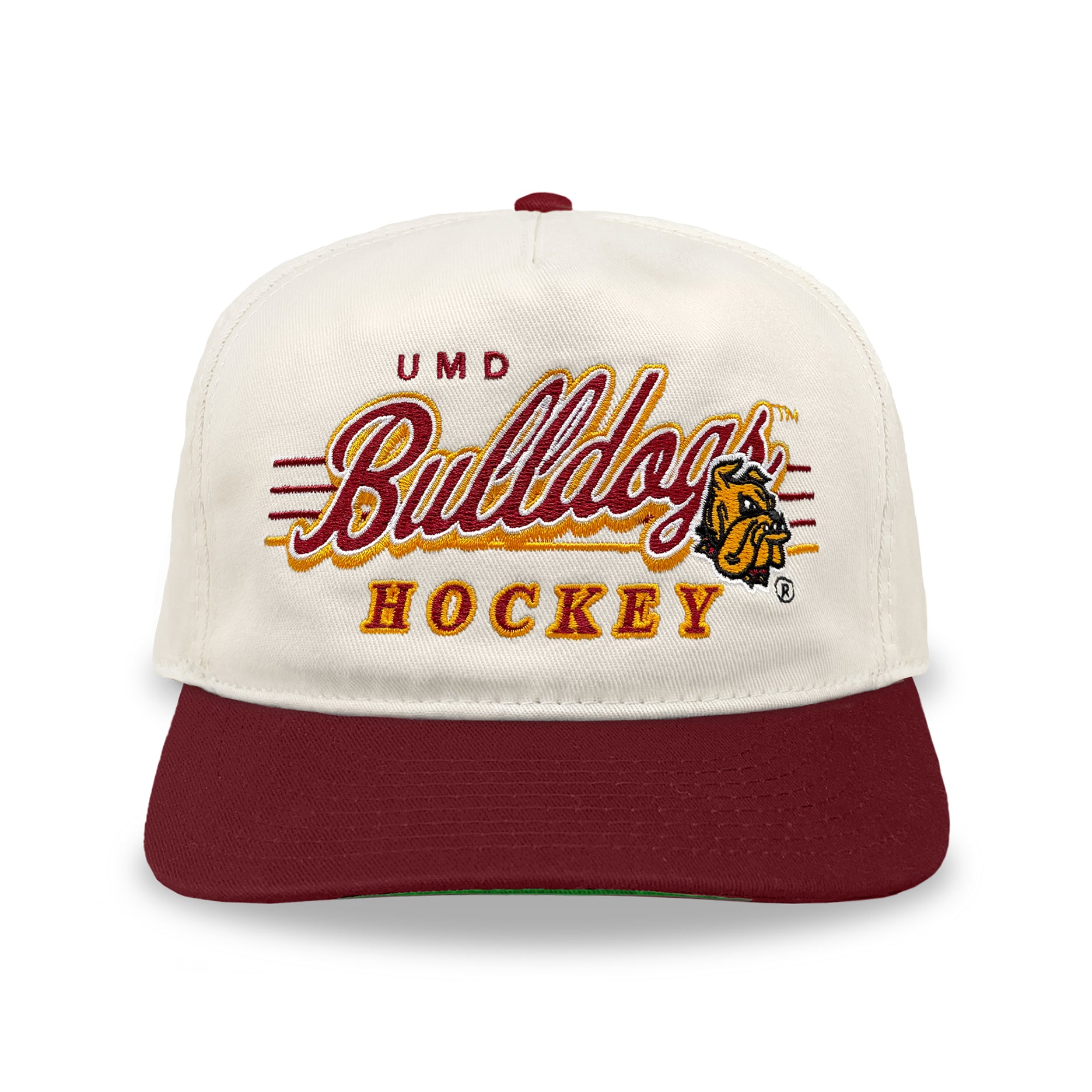 UMD Bulldogs Hockey Snapback: Cream