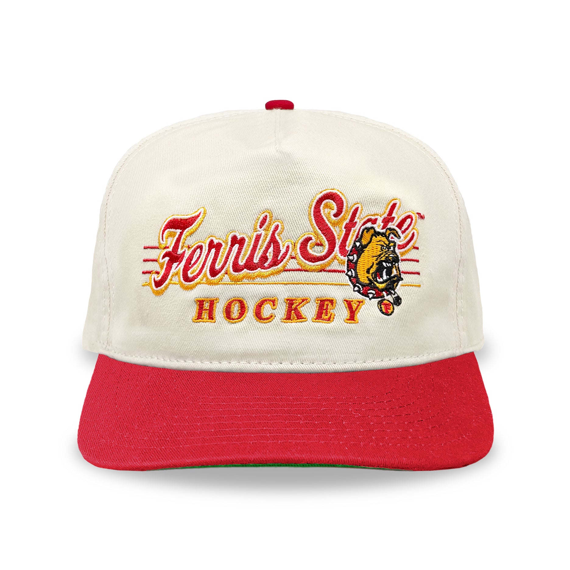 Ferris State Hockey Snapback: Cream
