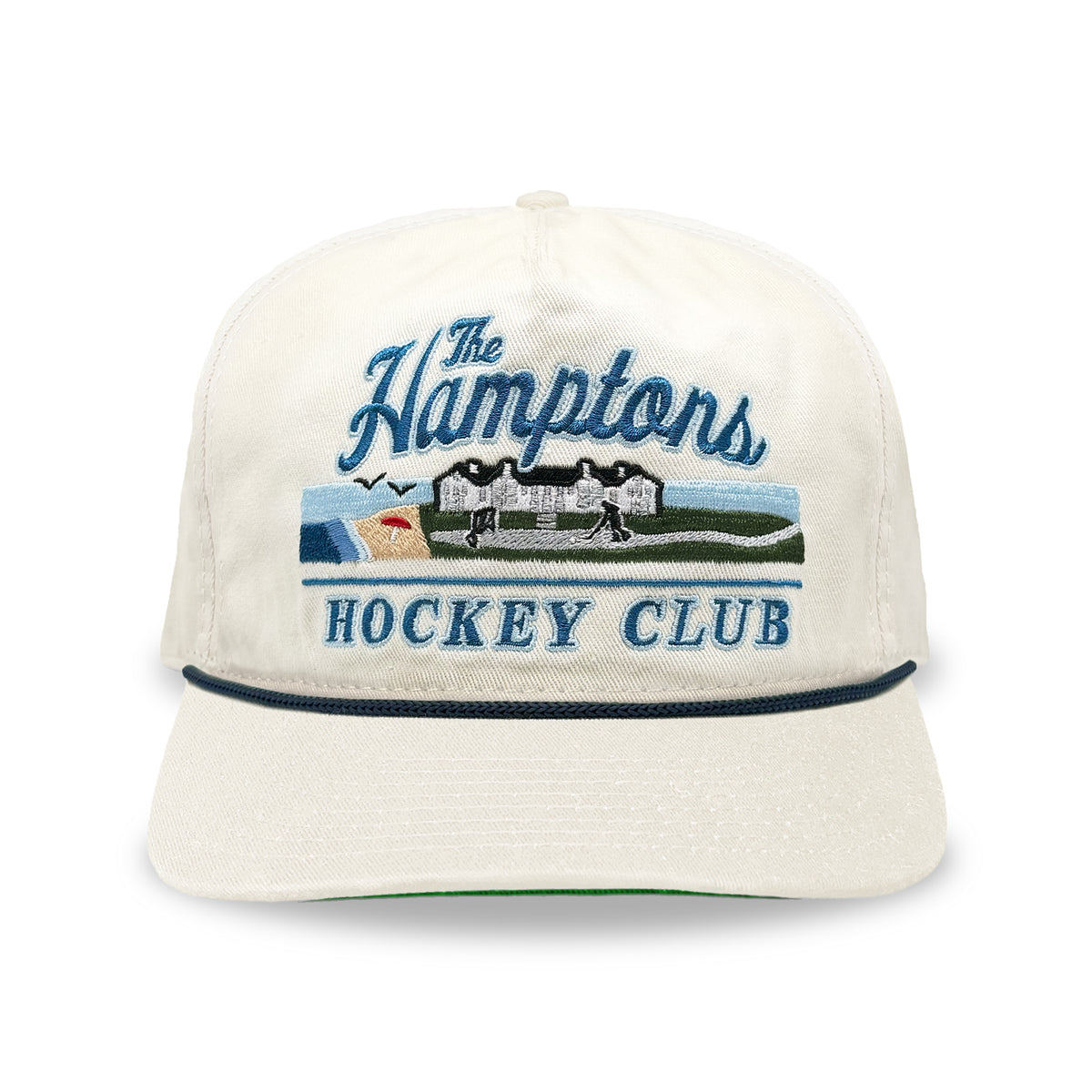 The Hamptons Hockey Club Snapback: Cream