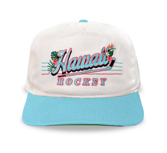 Hawaii Hockey Snapback: Cream