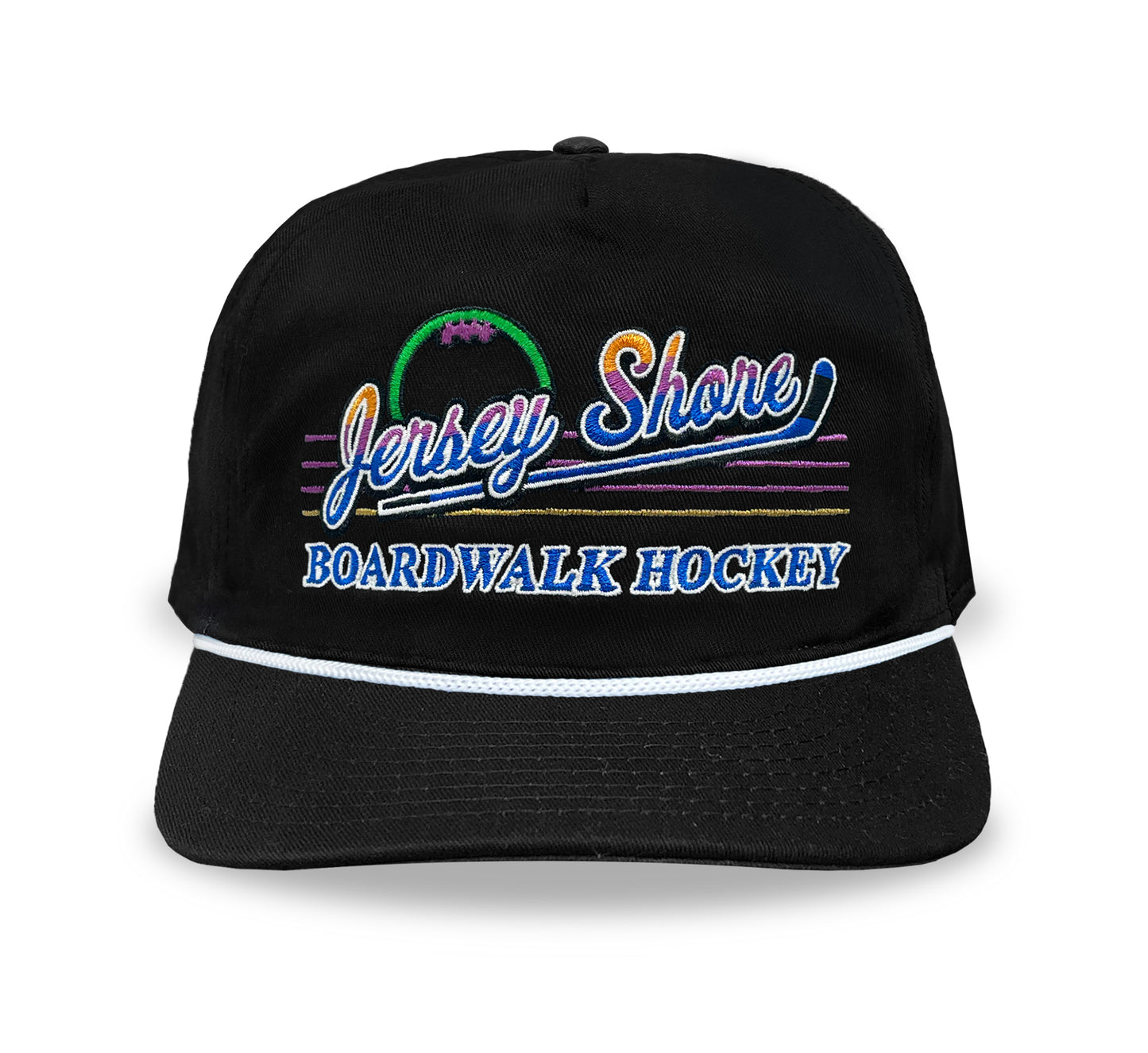 Jersey Shore Boardwalk Hockey Snapback: Black