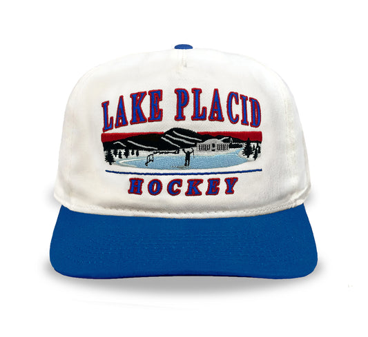 Lake Placid Hockey Snapback: Cream