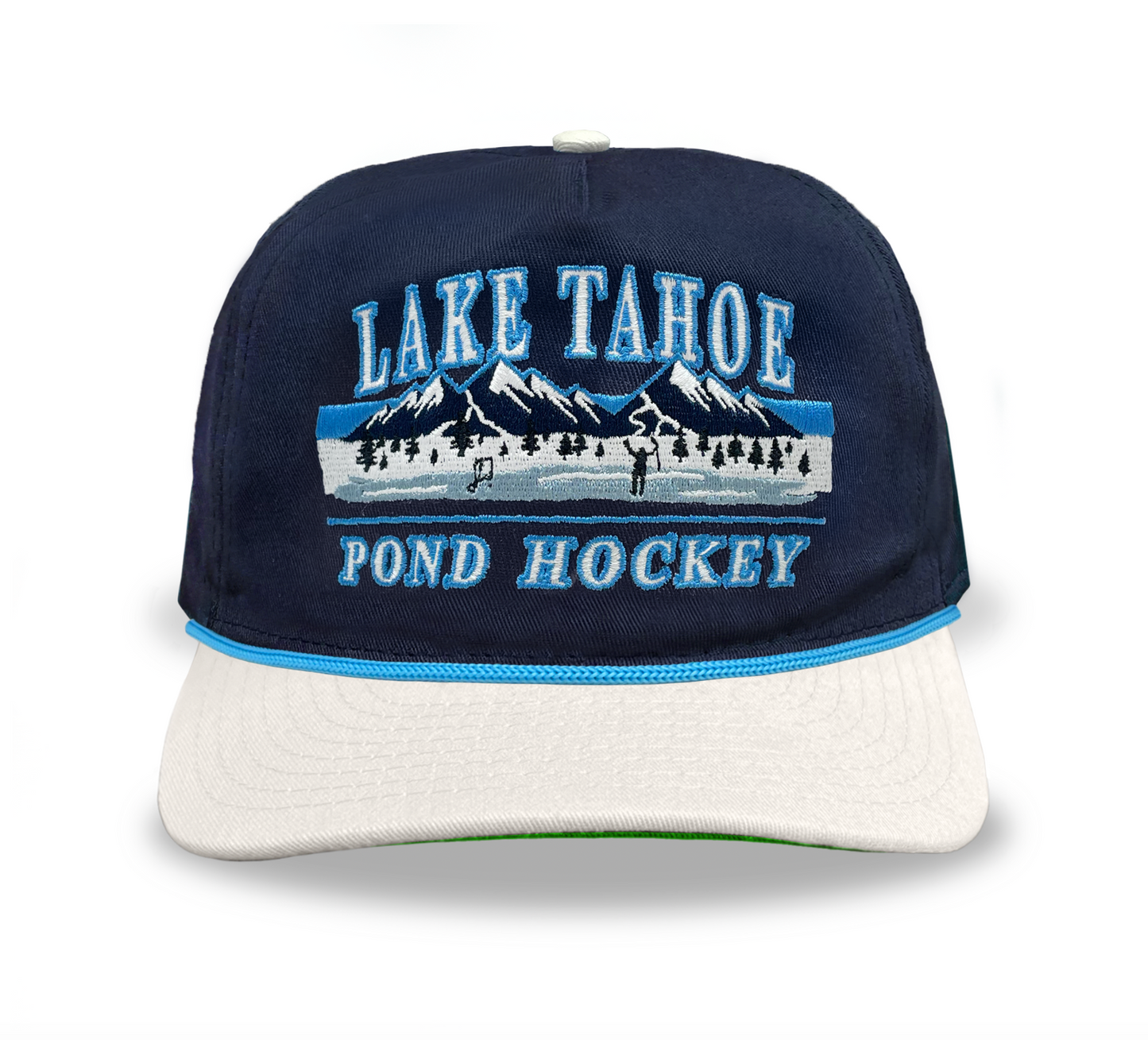 Lake Tahoe Pond Hockey Snapback: Navy