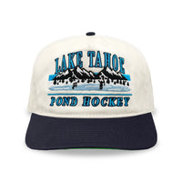 Lake Tahoe Pond Hockey Snapback: Cream