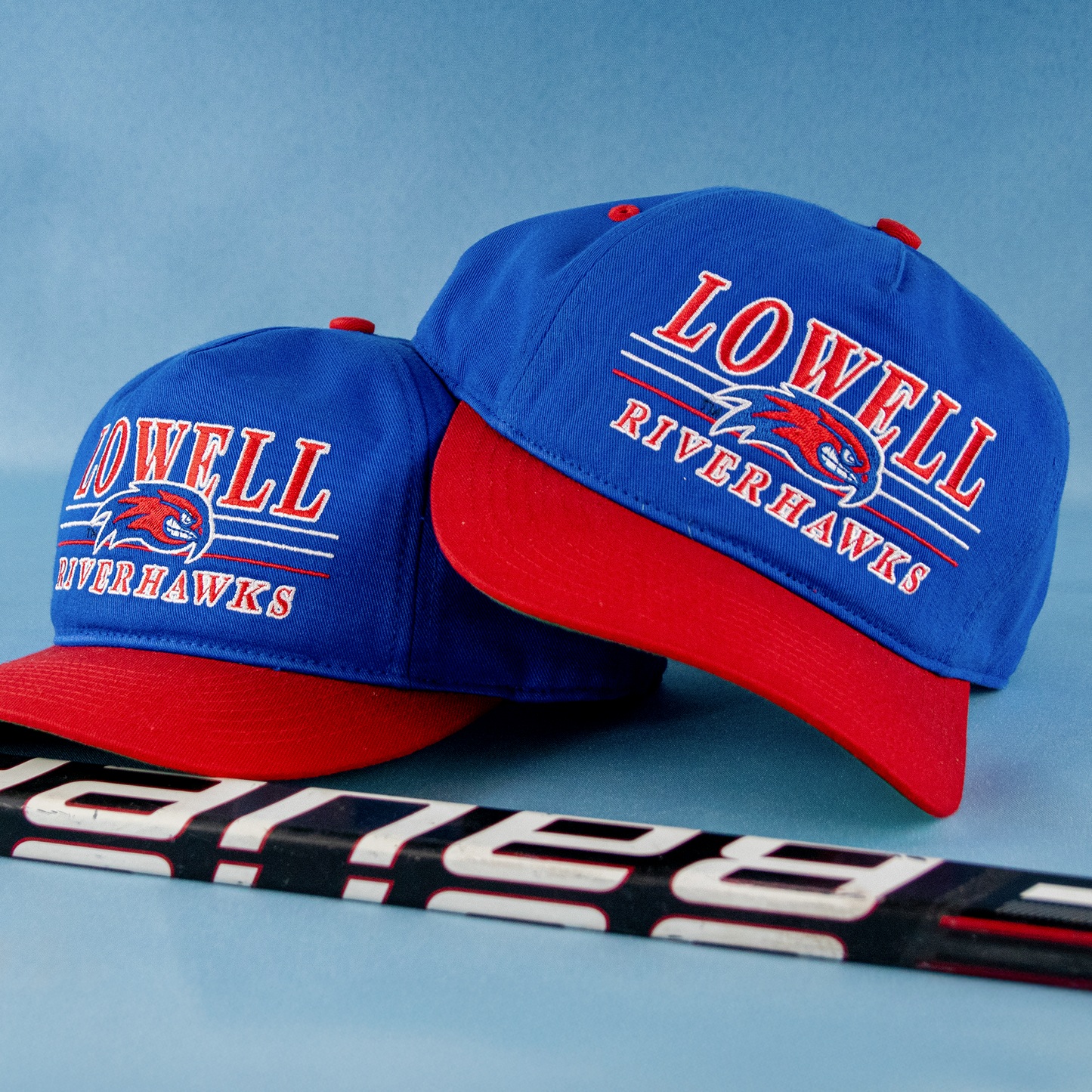 UMass Lowell River Hawks Snapback: Blue/Red