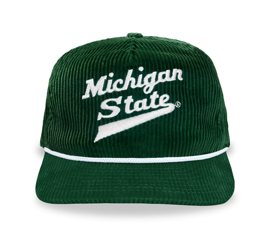 Michigan State Snapback: Corduroy