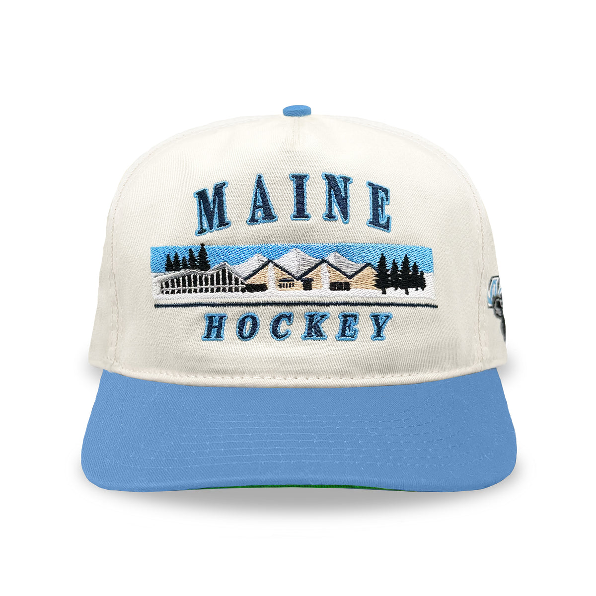Maine Hockey Alfond Snapback: Cream
