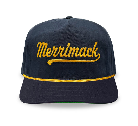 PRE-ORDER Merrimack Script Snapback: Navy